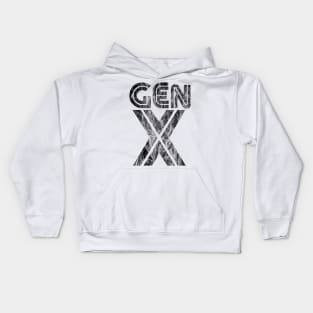 Generation X (distressed) Kids Hoodie